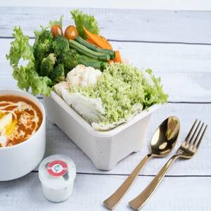 Broccoli Rice With Butter Paneer