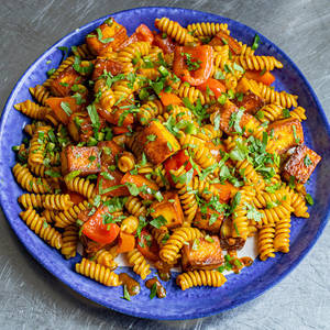 Grilled Paneer Pasta Salad