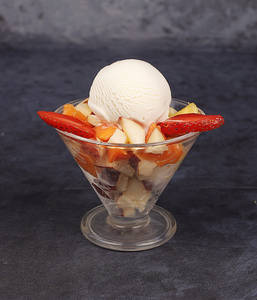 Fruit Salad With Ice Cream