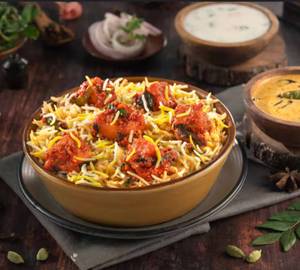 Hyderabadi Mushroom 65 Biryani