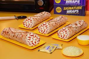 4 Baked Margherita Pizza Wraps at 145 each