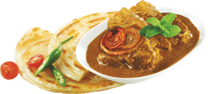 Chicken masala with malabar paratha