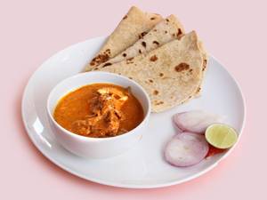 3chapathy+chicken Curry