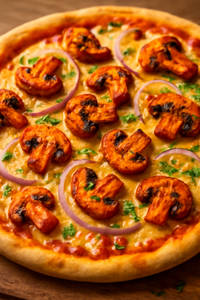 Tandoori Mushroom Pizza