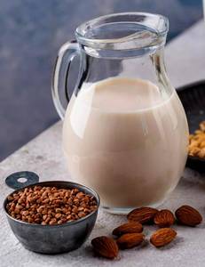 Hot Badam Milk  (Sugar Pre-Mixed) In Flask