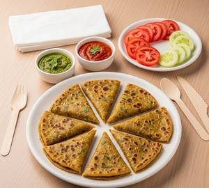 Pure Jain - Paneer Paratha - 02 Pieces