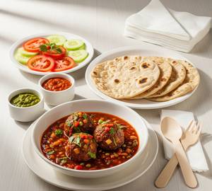 Pure Jain - Vegetable Manchurian Roti Combo