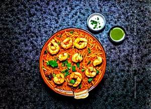Prawns Matka Biryani