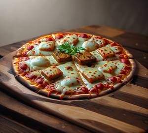 9" Cheese Burst Pizza Double
Layer (With Paneer Tikka)