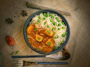 Veg Pulao With Paneer Butter Masala