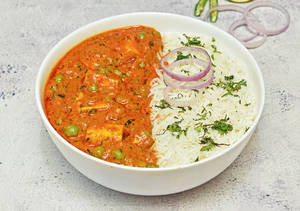 Matar Paneer Rice Box