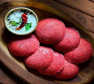 Beetroot Idli 4 pcs