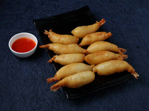 Golden Fried Prawns