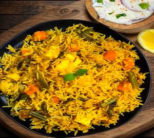 Veg Biryani with raita