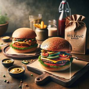 Veg Burger and Virgin Mojito Combo