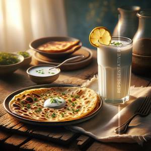 Gobi Paratha (1 Pc )With Butter milk