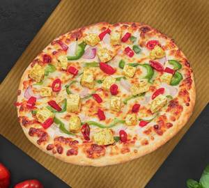Spicy paneer pizza