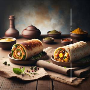 1 Anda Roll + 1 Anda Aloo Roll combo                                           