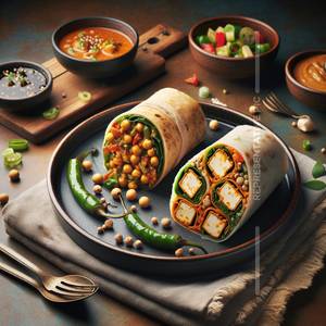 1 Soyabean Masala Roll + 1 Paneer Roll combo                                           