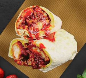 Nashville Chicken Wrap+milo milkshake 