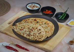 2 Whole Wheat Aloo Paratha