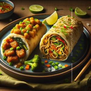 1 Manchurian Roll + 1 Noodles Roll combo                                           