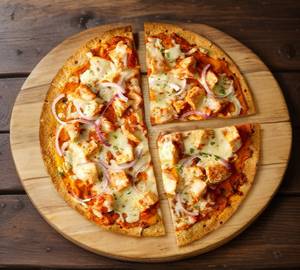 Garlic chicken pizza