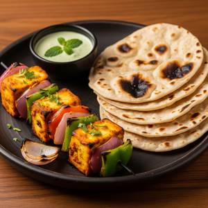 Panner tikka + 5 Roti                                            