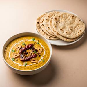 Dal fry + 4 butter roti