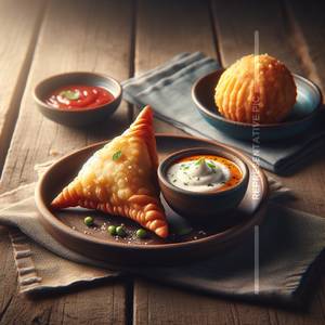 Dahi Samosa (1 Pc) + 1 Kachori                   