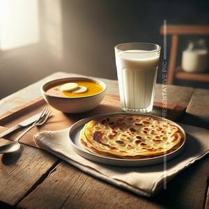 Aloo Paratha (1 Pc )With Butter milk