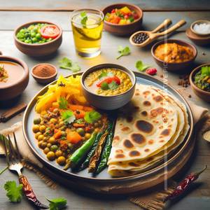 Dal Fry With 3 Roti