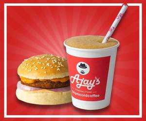 Peri peri burger+Cold Coffee                                           