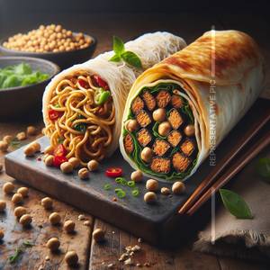 1 Noodles Roll + 1 Soyabean Roll combo                                           