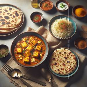 Shahi Paneer + 2 Lachcha Paratha                                          