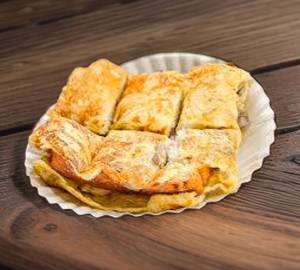 Cheese bread omelette