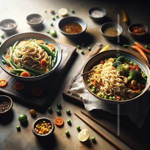 Veg Singapore Noodles                   