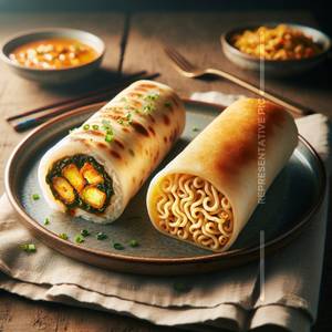 1 Aloo Roll + 1 Noodles Roll Combo                                           