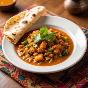 Shev Bhaji + 1 Tandoori Roti                   
