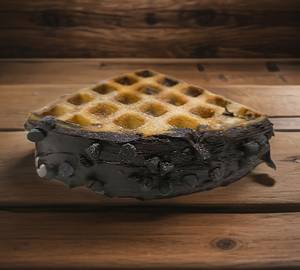 Dark chocolate waffle