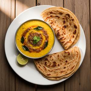 Dal Tadka with 1 Lachha Paratha