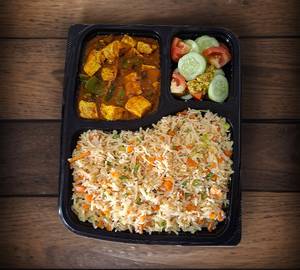Panner chilli and Fry rice with salad