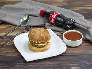 Simple Dimple Burger and Coke