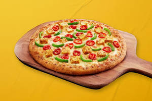 Loaded cheese pizza
