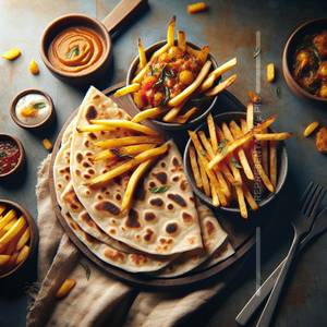 1 Aloo Paratha + 1 Masala French Fries                                                                  