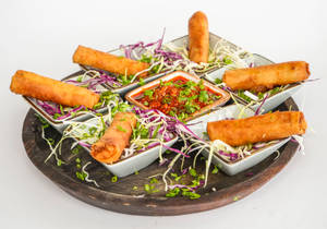 Kung Pao Paneer Cigar Roll