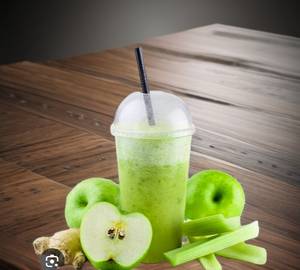 Green apple milk shake