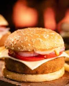 Aloo Tikki Burger  [with Cheese]