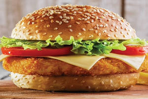 Cheesy Jumbo Chicken Burger
