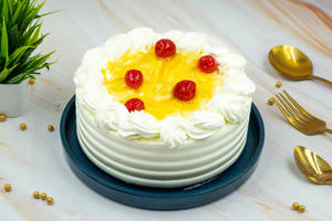 Eggless pineapple cake 